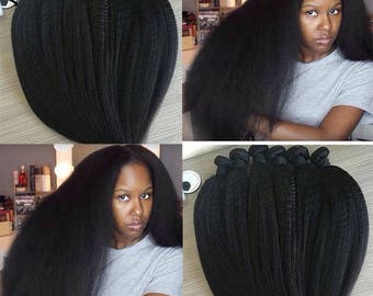 Set of 3 Brazilian Kinky Straight weaving