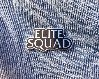 elite squad // A Law and Order SVU Lapel Pin in Silver and Black Hard Enamel