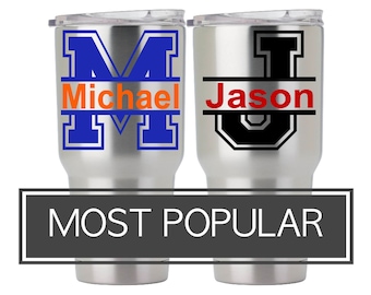Yeti Tumbler Decal for Men, Cup Decal for Men, Yeti Decal for Men, Yeti Custom Decal, Yeti Sticker for Men, Yeti Decal Name DECAL ONLY 5LN5Y