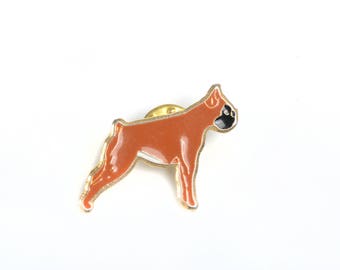 Dog enamel pin, dog lapel pin, dog pin, boxer dog, dog brooch, boxer dog brooch, dog badge, animal pin, animal brooch,pin badge,backpack pin