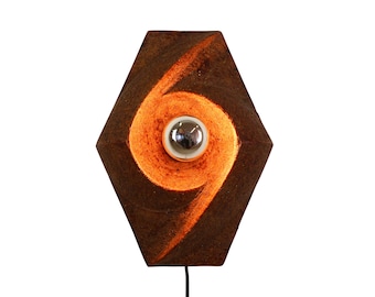 Sculptural Ceramic wall light, 1970s