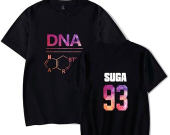 BTS kpop T shirt Members names Cosmic pattern Bangtan boys Unisex Loose fit