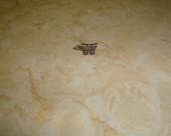 vintage sterling silver bracelet charm covered wagon
