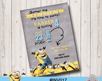 minion birthday card