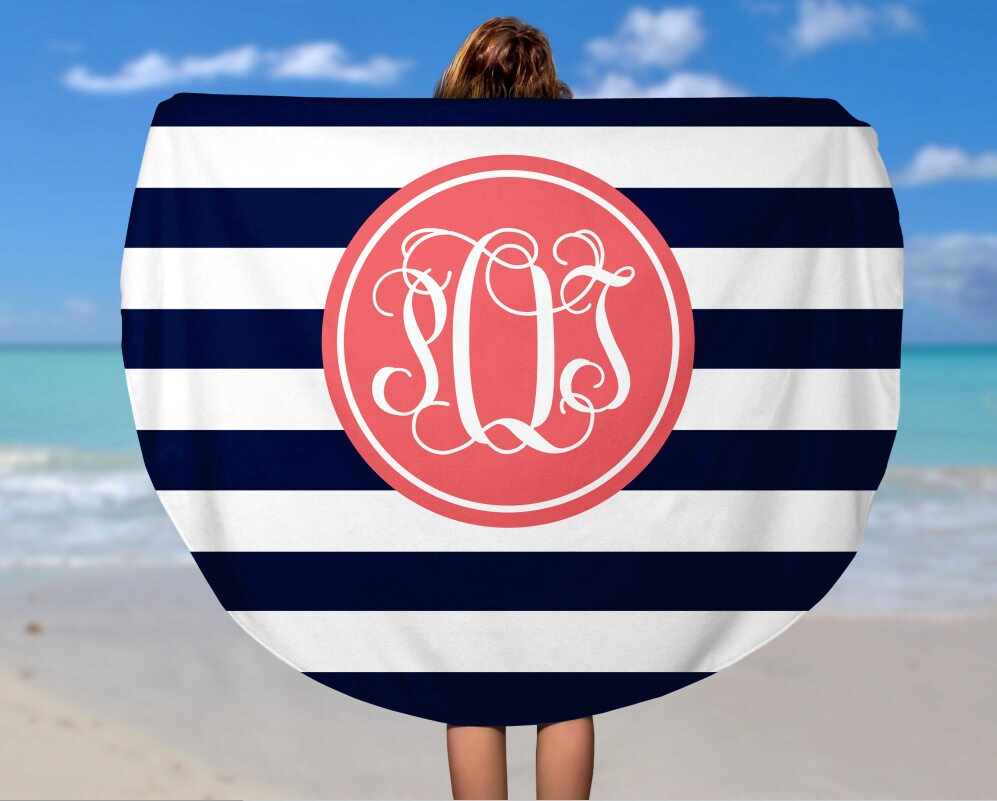 Personalized Round Beach Towel Design Your Own Beach Towel