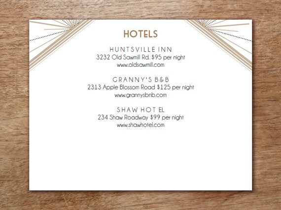 wedding enclosure cards template