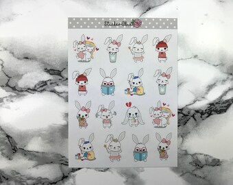 Bunny Mixed Planner Sticker C003