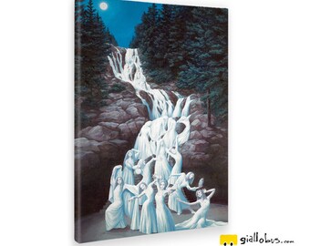 Canvas paintings Canvas-Rob Gonsalves-Water Dancing-Yellow BUS