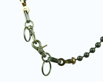 30 inch Wallet Chain with 9mm antiqued ball chain