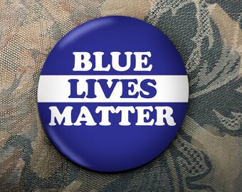 Blue Lives Matter button