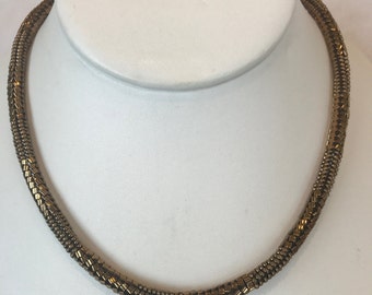 Bronze Beaded Necklace