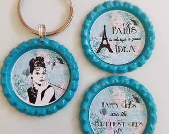 Breakfast at Tiffanys magnets and keychain