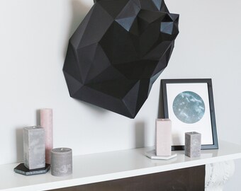 Bear, cardboard sculpture