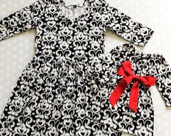 Ikat Mommy and Me Dresses - Mommy and Me Valentines Dresses - Mommy and Me Outfits - Mother Daughter Dresses - Matching Dresses - Handmade