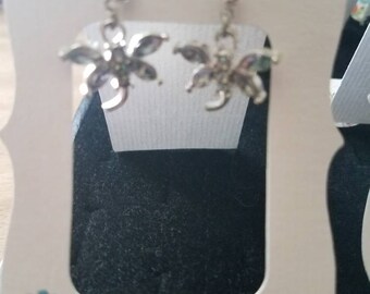 Dragon fly earrings with bling