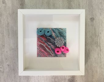 Handmade crochet coral reef