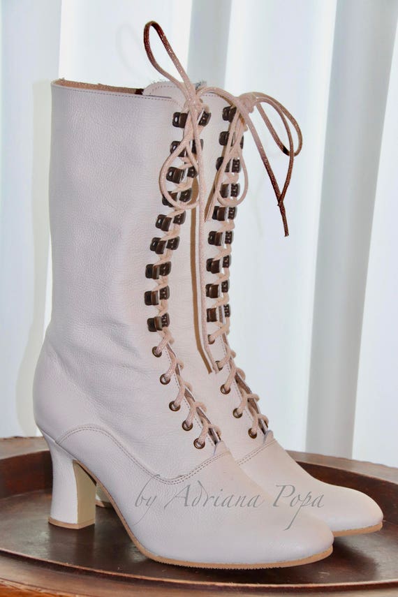 White hot sale steampunk boots