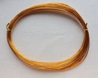 10 meters of d ' Aluminium wire 0.8 mm yellow