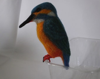 Needle Felted Animal - Kingfisher