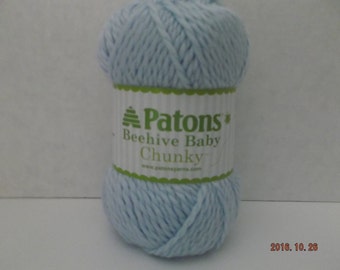 Patons Beehive Baby Yarn ~ # 5 Chunky ~ Billowy Blue (knitting) 100 grams/3.5 oz ~ 120 yards/109 Meters