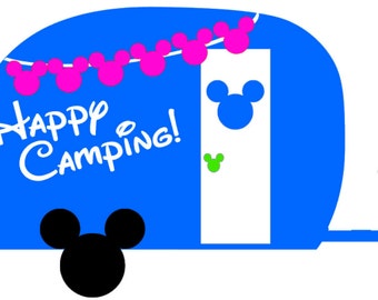 Disney, Mickey Mouse, Travel Trailer, Class A, 5th Wheel, Class C, Motorhome, Camper, Camping, Camp Decal!