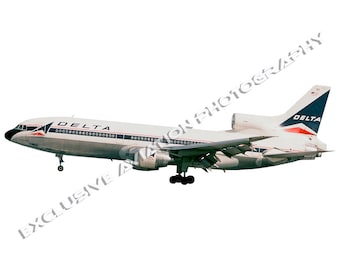 Delta Airlines Lockheed L-1011 Airliner - Cutout .PNG / .JPG image