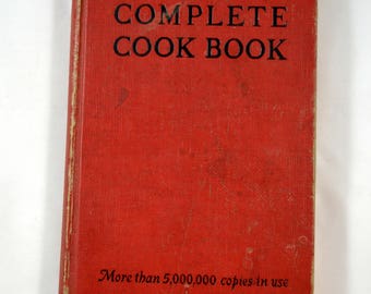 Rumford Complete Cook Book 1948 Lily Wallace Rumford Chemical Works Vintage Antique Cookbook