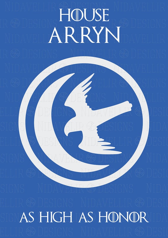 Game of Thrones Great House Vector Heraldic Sign House Arryn
