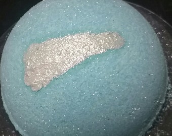 Shooting Star, Wish upon a star, galaxy, floating, spinning bath bomb, 7.5 ounces