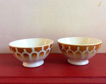 2 bowls vintage french 1970s