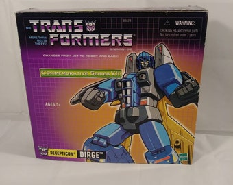 Re-Issued Commemorative Series VII Decepticon Dirge Transformer CIB