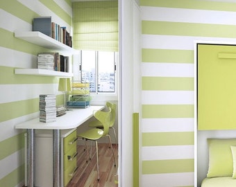 Stripes Wall Decal, Nursery Stripes Decal, Stripes Wall Stickers, Removable Wall Decals, Living Room Wall Decor, Office Wall Stripes, ID656