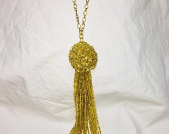 Golden Tassel Necklace