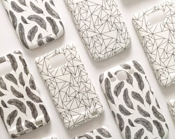 Clearance SALE: Black and White Geometric Case / Samsung Galaxy S2 / Samsung Galaxy S3 / Minimalist Phone Case / Phone Cover / Phone Case