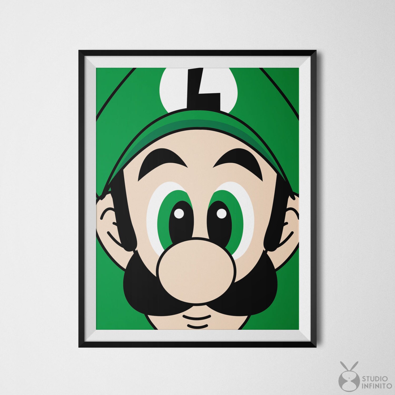 Luigi Poster Mario and Luigi Luigi Wall Art Super Mario