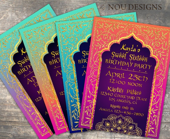 Bollywood Invitation Template 6