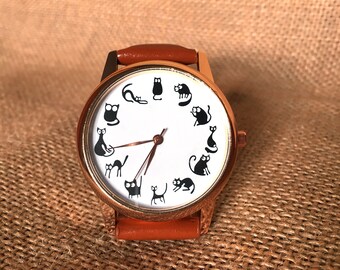 Cat watch|Cat Lover Watch|Gift|for|women|Cat|watch|Gift|for|her|Pet|gift|Graduation|Gift|Unique|Women|watches|Funny|gift|Pet|lover|gift