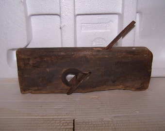 vintage handmade old wooden hand plane