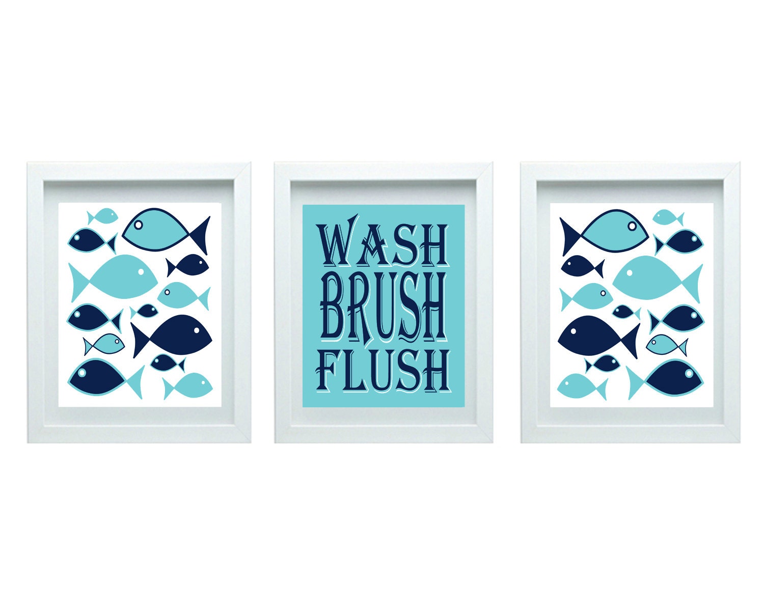 Kids Bathroom Rules Girl Or Boy Bathroom Decor Fish Bathroom