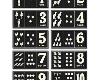 Jenni Bowlin: Vintage Number Card Set