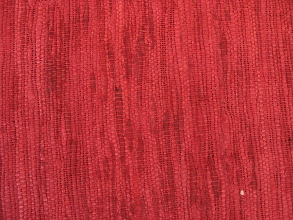 Homespun Textured Wild Silk Pillow Fabric in Maroonish Red