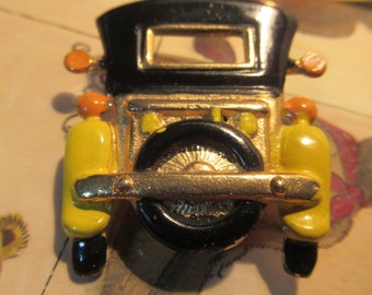 Gorgeous Unusual Rear end of a vintage Car brooch.