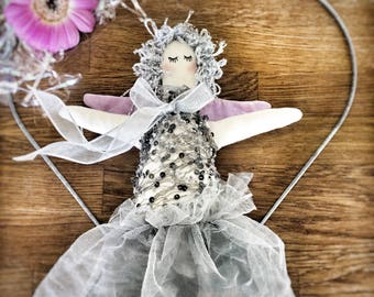 Handmade Cloth Fairy Doll about 32 cm tall by NoosaForestFairies