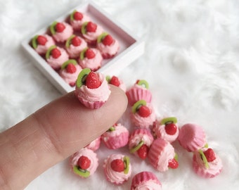 Miniature Cupcake 10 pcs.,Miniature Cake,Miniature Bakery,Miniature Sweet,Dollhouse cake,miniature cabochon,miniature jewelry,DIY