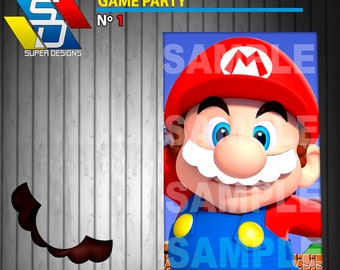 Super Mario Party Game, party game, pin game, pack party, party supply
