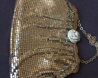 Vintage Whiting and Davis Mesh Purse Bag USA