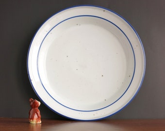 Dansk Blue Mist Deep Round Platter - Vintage Dansk Blue & White 13" Serving Bowl Platter - Dansk Designs Blue Mist - Niels Refsgaard Design