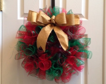 Christmas Deco Mesh Wreath
