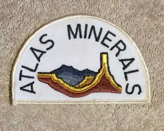 Vintage Atlas Minerals patch
