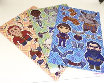 Dragon Age: Inquisition- Dress-Up Vinyl Sticker Sheet